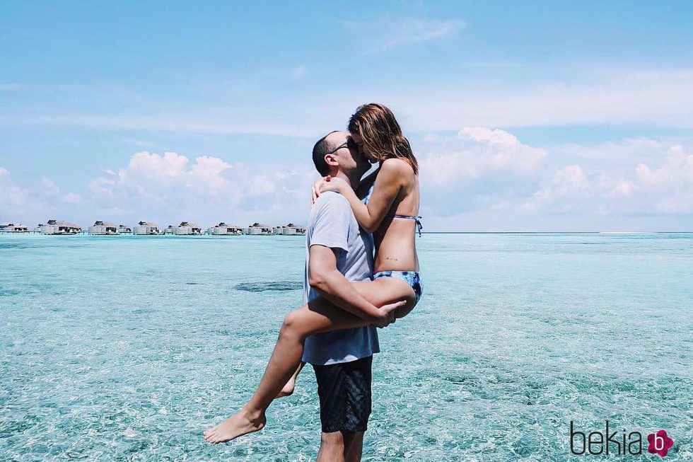 Risto Mejide y Laura Escanes disfrutando de unas vacaciones en Maldivas