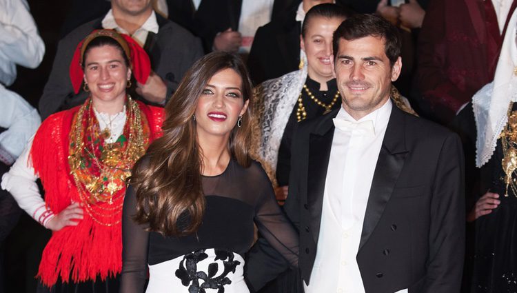 Iker Casillas y Sara Carbonero en una cena de gala con los Reyes Felipe y Letizia en Guimaraes