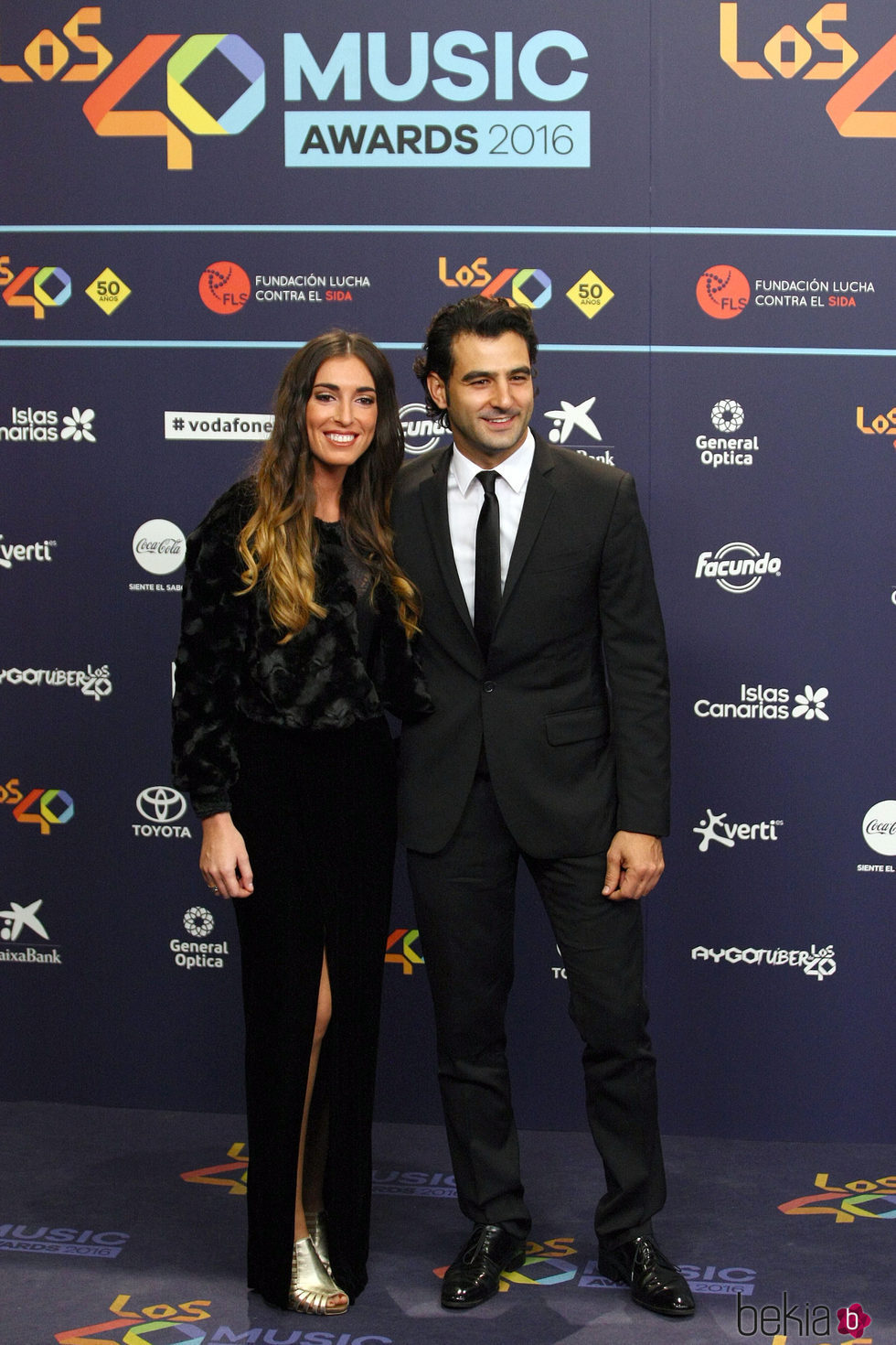 Antonio Velázquez y Mercedes López en Los40 Music Awards 2016