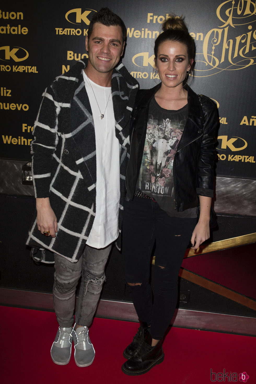Fonsi Nieto y su pareja Marta Castro en la celebración de su 38 cumpleaños