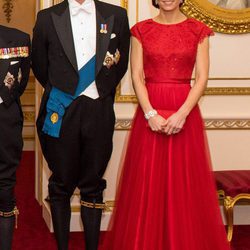 El Príncipe Guillermo y Kate Middleton en la recepción al Cuerpo Diplomático