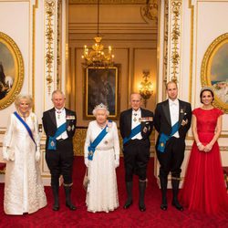 La Familia Real Británica en la recepción al Cuerpo Diplomático