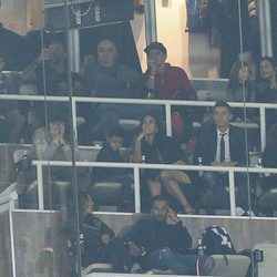Cristiano Ronaldo y Georgina Rodríguez disfrutando del Real Madrid-Deportivo