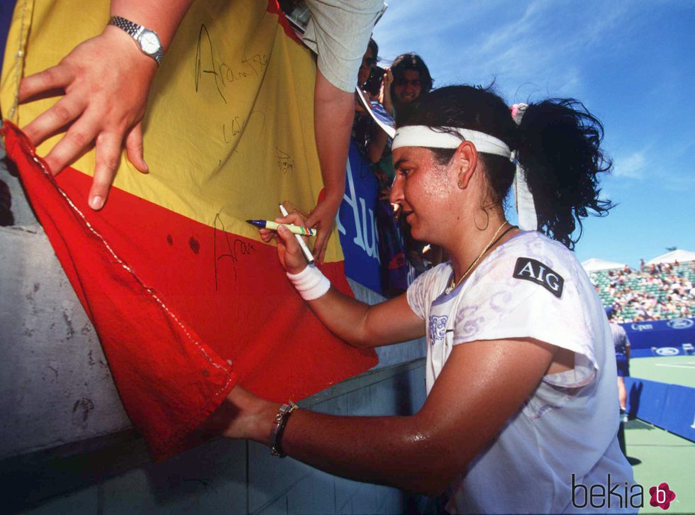 Arantxa Sánchez Vicario en el Australia Open 1996