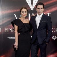 Paula Echevarría y Miguel Ángel Silvestre en la fiesta por el final de 'Velvet'