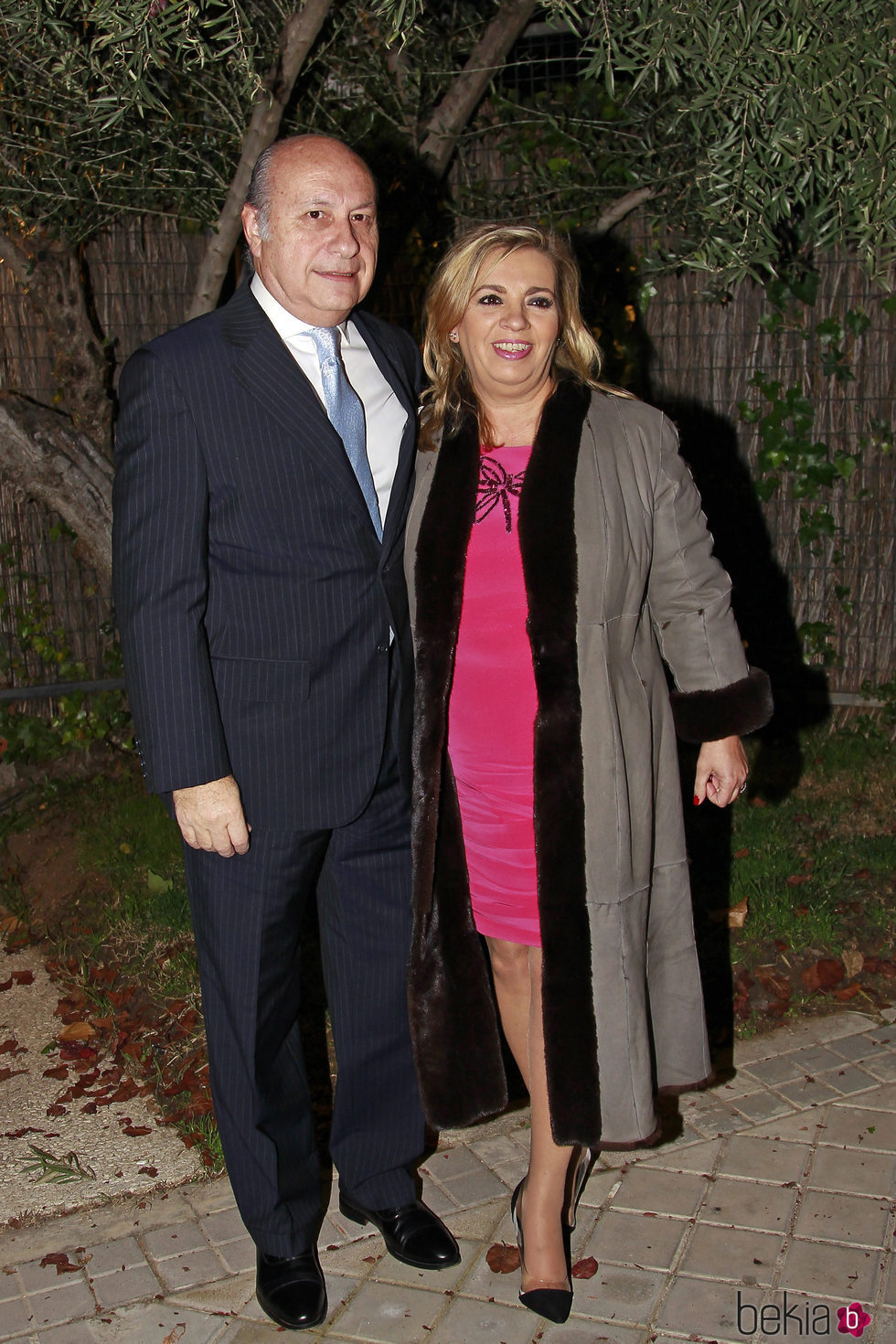 Carmen Borrego junto a su marido celebrando la Nochebuena