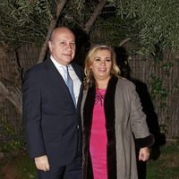 Carmen Borrego junto a su marido celebrando la Nochebuena