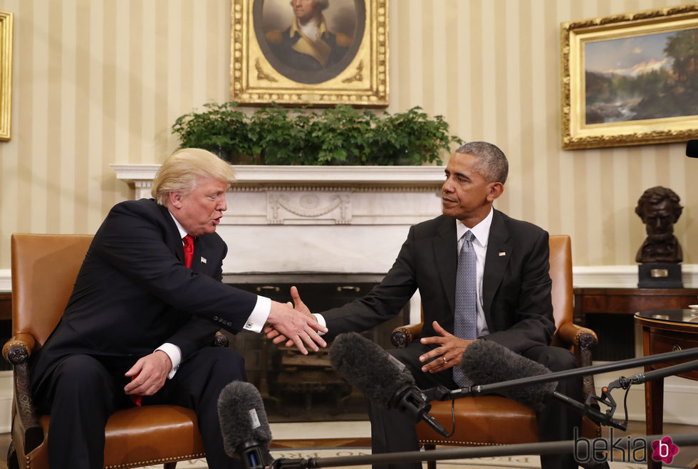 Obama recibe a Donald Trump en la Casa Blanca tras su victoria