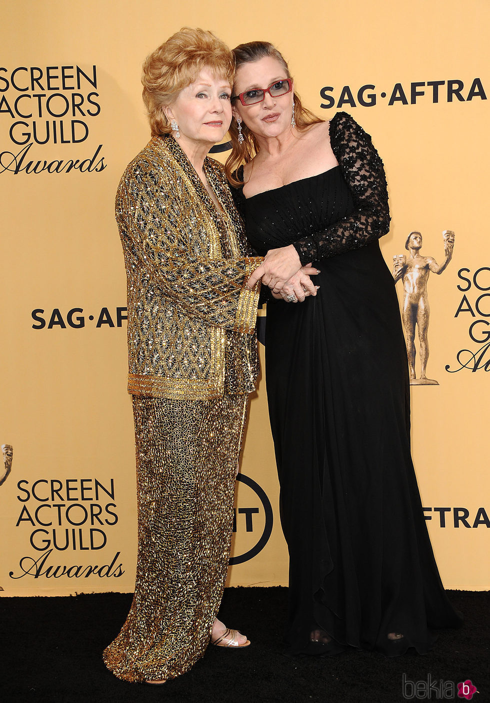 Debbie Reynolds y Carrie Fisher en el Annual Screen Actors Guild Awards 2015