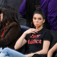 Kendall Jenner en un partido de la NBA en Los Ángeles