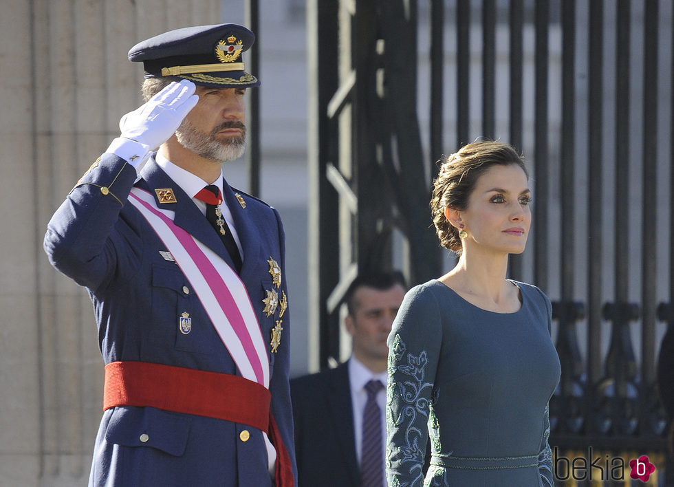 Los Reyes Felipe y Letizia presidiendo la Pascua Militar 2017