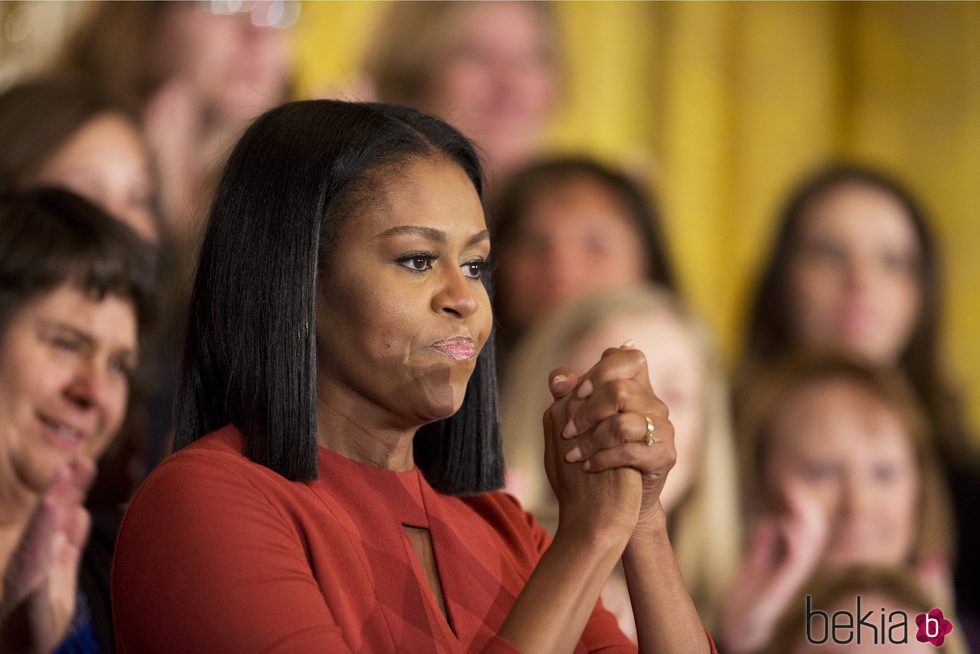 Michelle Obama muy agradecida en su último discurso como Primera Dama en Washington