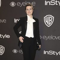 Evan Rachel Wood en la fiesta de Warner Bros tras los Globos de Oro 2017