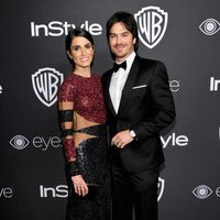 Ian Somerhalder y Nikki Reed en la fiesta de Warner Bros tras los Globos de Oro 2017