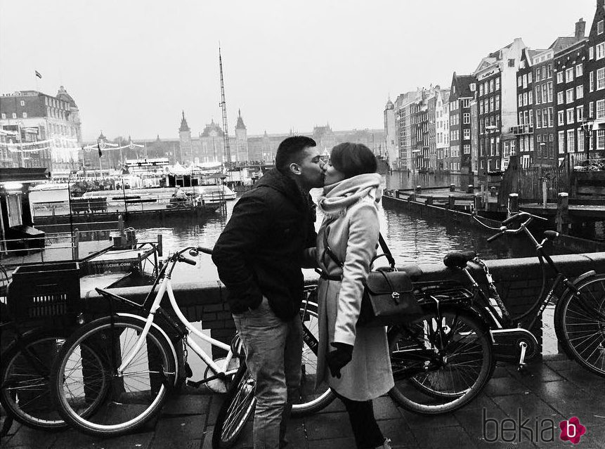 Andrea Duro y su novio Adrián Ríos en Ámsterdam