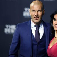Zinedine Zidane y su mujer Véronique en The Best FIFA Awards 2016