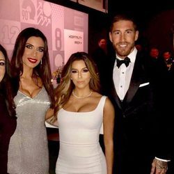 Eva Longoria con Sergio Ramos, Pilar Rubio y otras caras conocidas en The Best FIFA Awards 2016