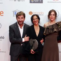 Raúl Arévalo, Antonio de la Torre y Ruth Díaz en los Premios Forqué 2017