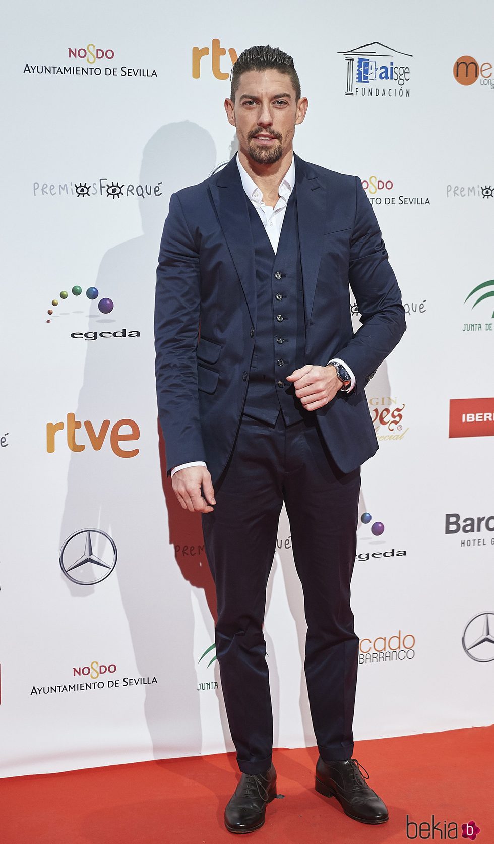 Adrián Lastra en la entrega de los Premios Forqué 2017