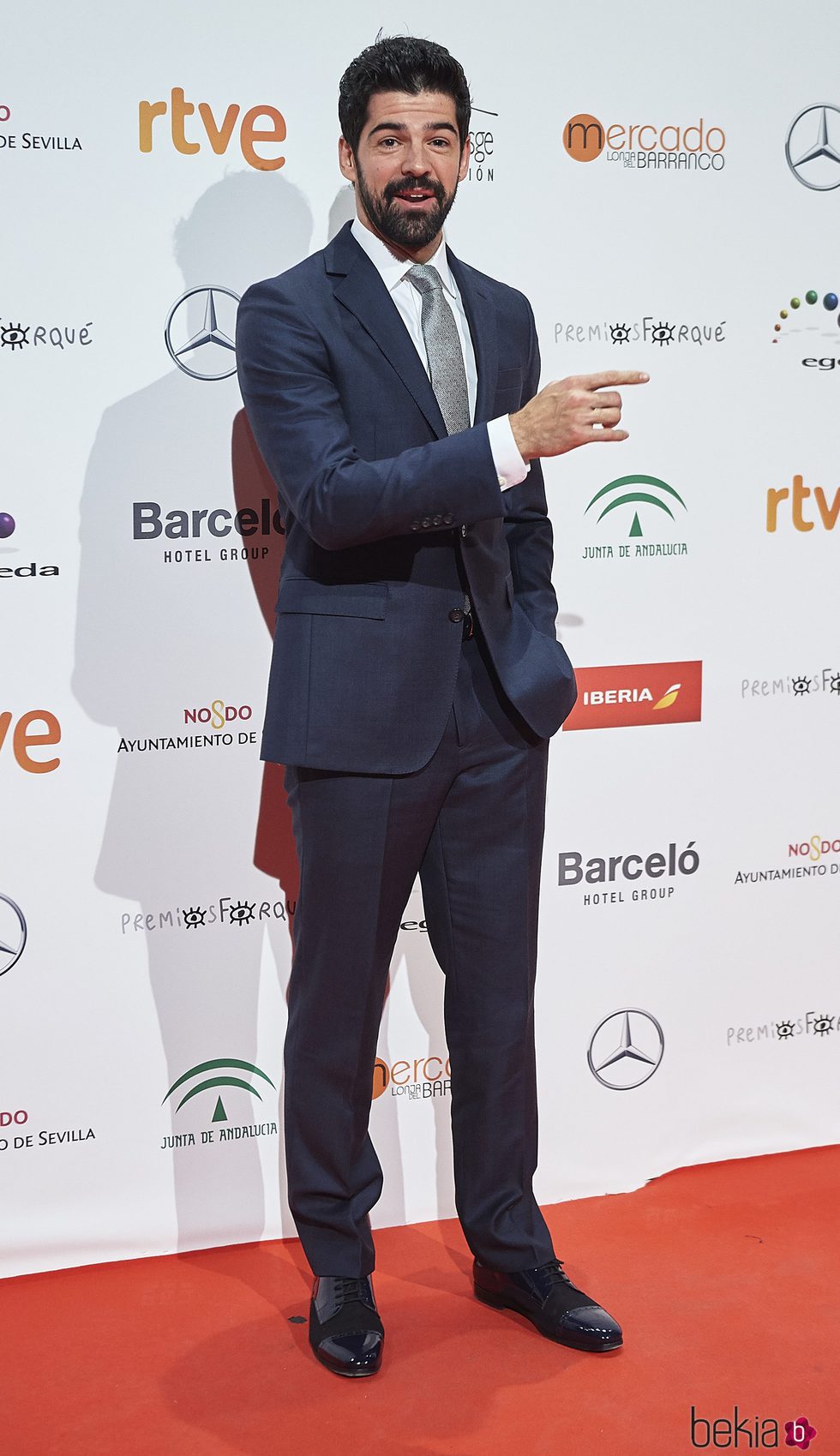 Miguel Ángel Muñoz en la entrega de los Premios Forqué 2017