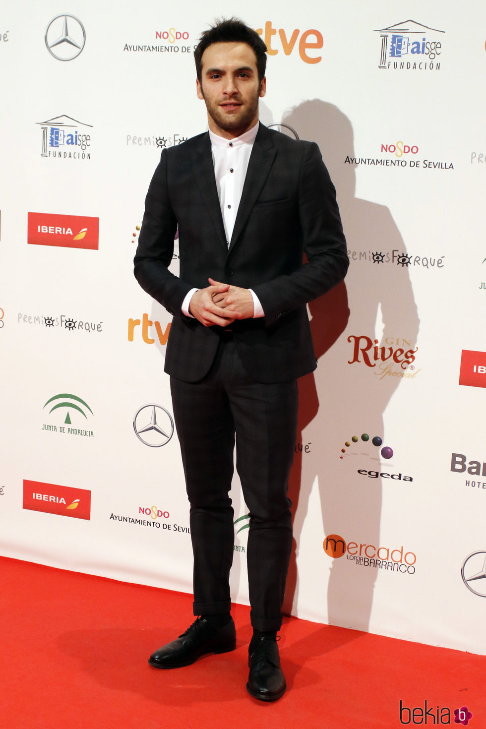 Ricardo Gómez en la entrega de los Premios Forqué 2017