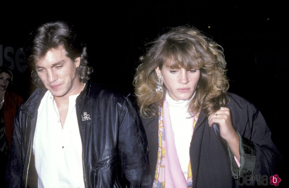 Julia Roberts y Eric Roberts en 1986