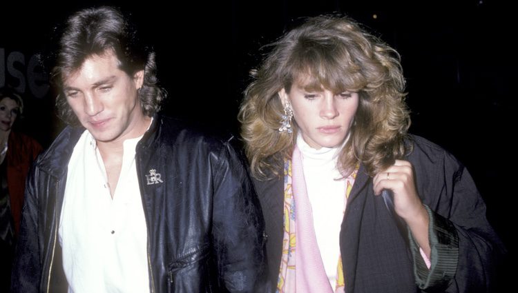 Julia Roberts y Eric Roberts en 1986