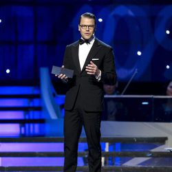 Daniel de Suecia presentando la gala de premios del Deporte Sueco 2017
