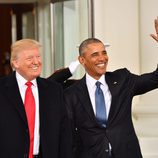 Donald Trump y Barack Obama en la toma de posesión de la presidencia