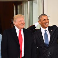 Donald Trump y Barack Obama en la toma de posesión de la presidencia