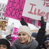 Charlize Theron en la Marcha de las Mujeres en Washington
