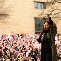 Alicia Keys en la Marcha de las Mujeres en Washington