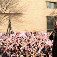 Alicia Keys en la Marcha de las Mujeres en Washington