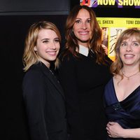 Julia Roberts, Lisa Roberts y Emma Roberts en un evento