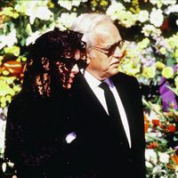 Carolina de Mónaco y Rainiero de Mónaco en el funeral de Stefano Casiraghi