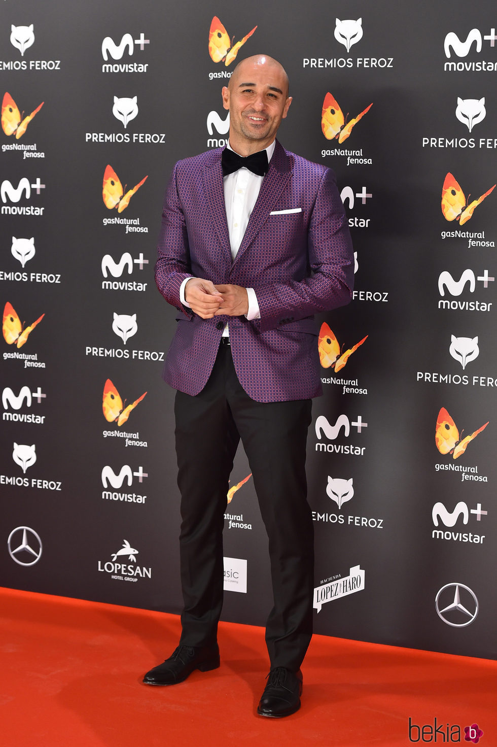 Alain Rodríguez en la alfombra roja de los Premios Feroz 2017