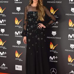 Vanesa Romero en la alfombra roja de los Premios Feroz 2017