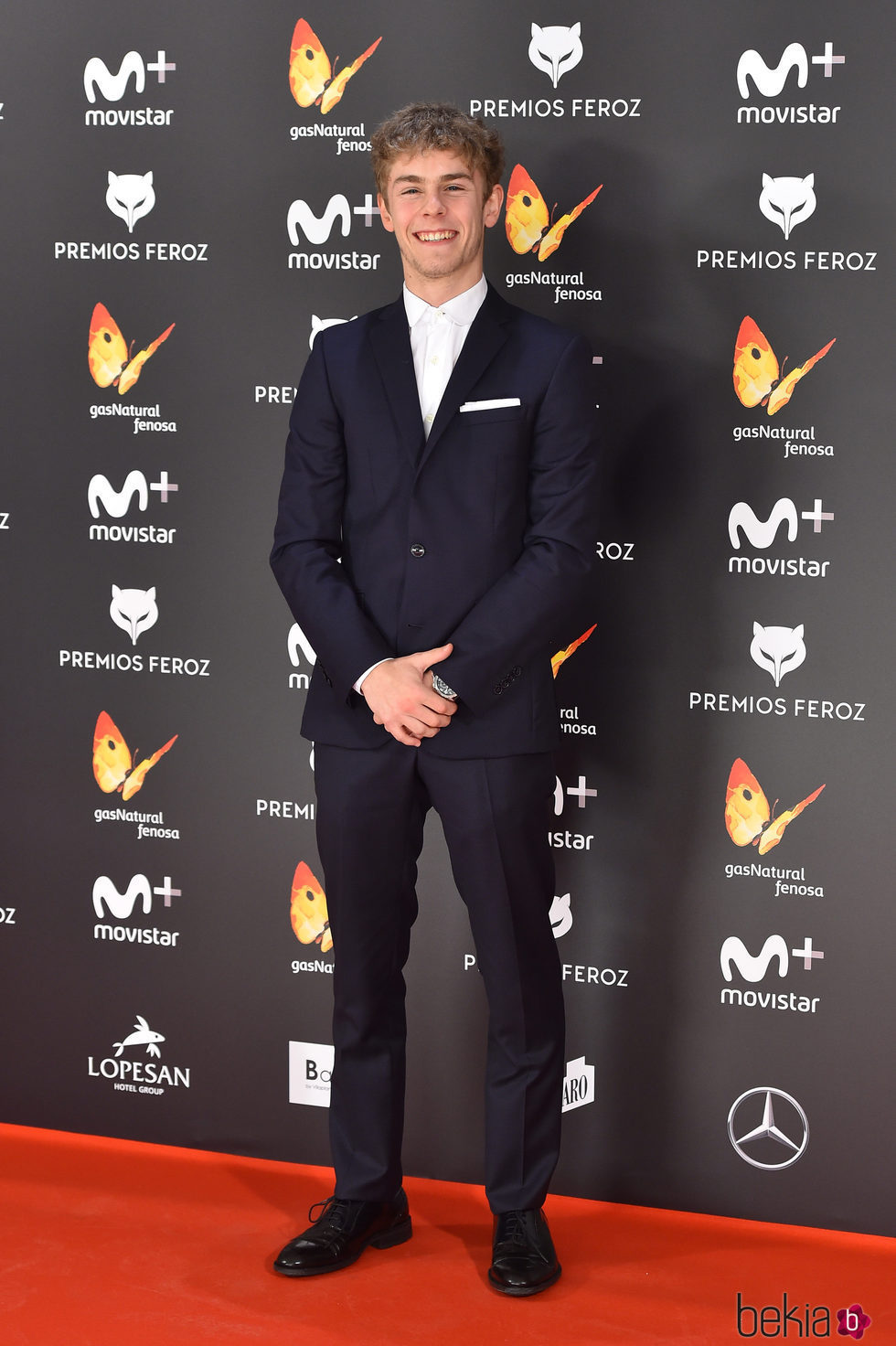 Patrick Criado en la alfombra roja de los Premios Feroz 2017