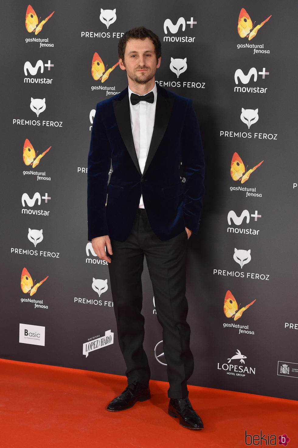 Raúl Arévalo en la alfombra roja de los Premios Feroz 2017