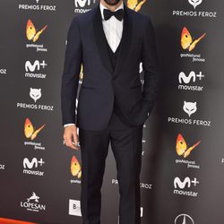 Miguel Ángel Muñoz en la alfombra roja de los Premios Feroz 2017