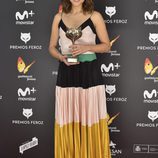 Aura Garrido con su Premio Feroz 2017