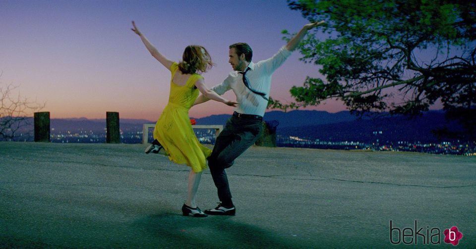 Emma Stone y Ryan Gosling actuando en 'La La Land'