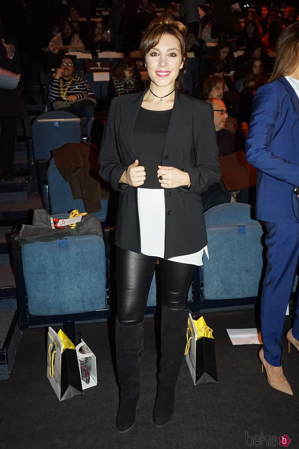 Gisela en el front row del desfile de Antonio Miró en la 080 Barcelona Fashion