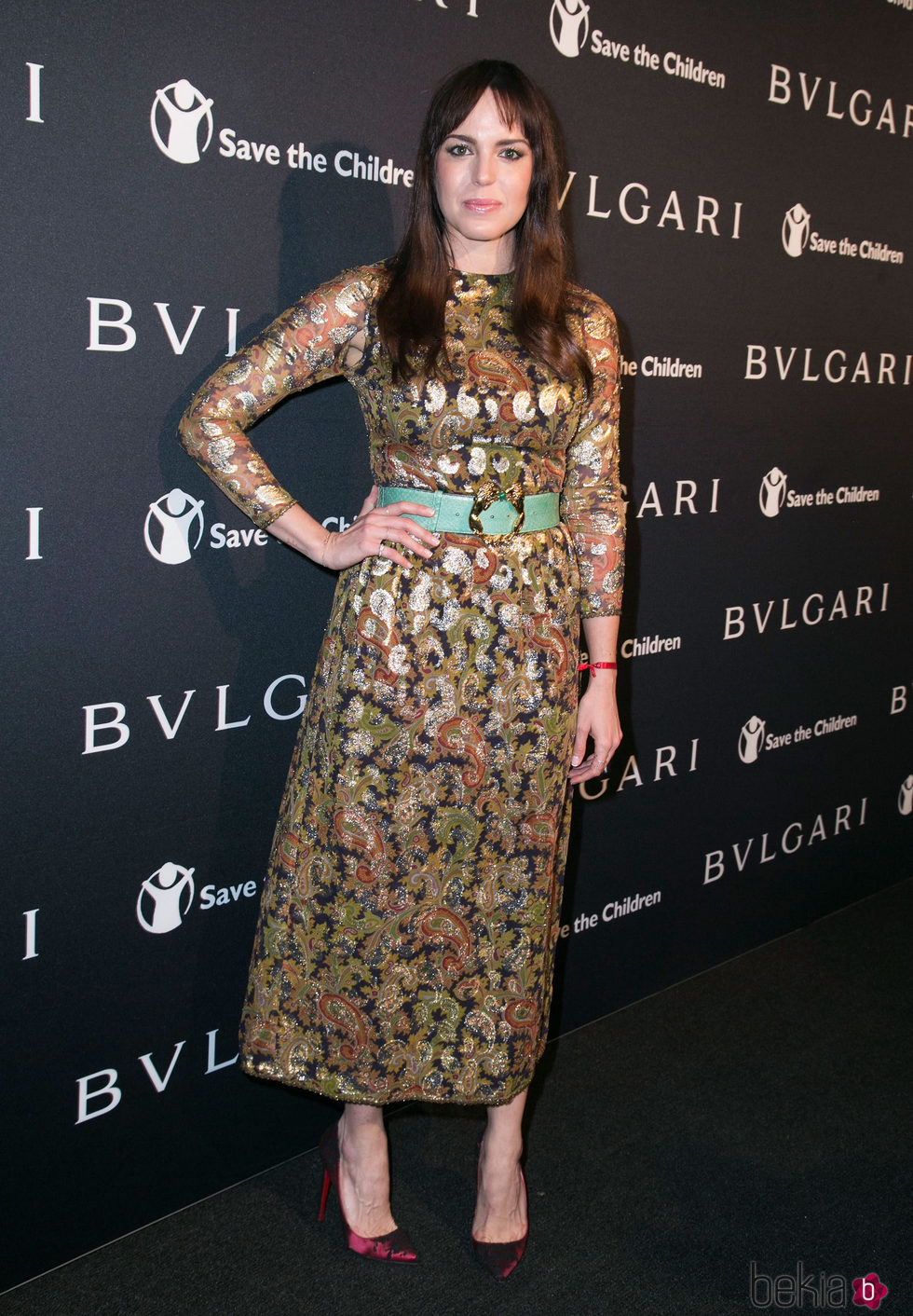 Marta Milans en un acto benéfico de la marca BVLGARI en 2015