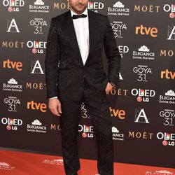 Antonio Velázquez en la alfombra roja de los Premios Goya 2017