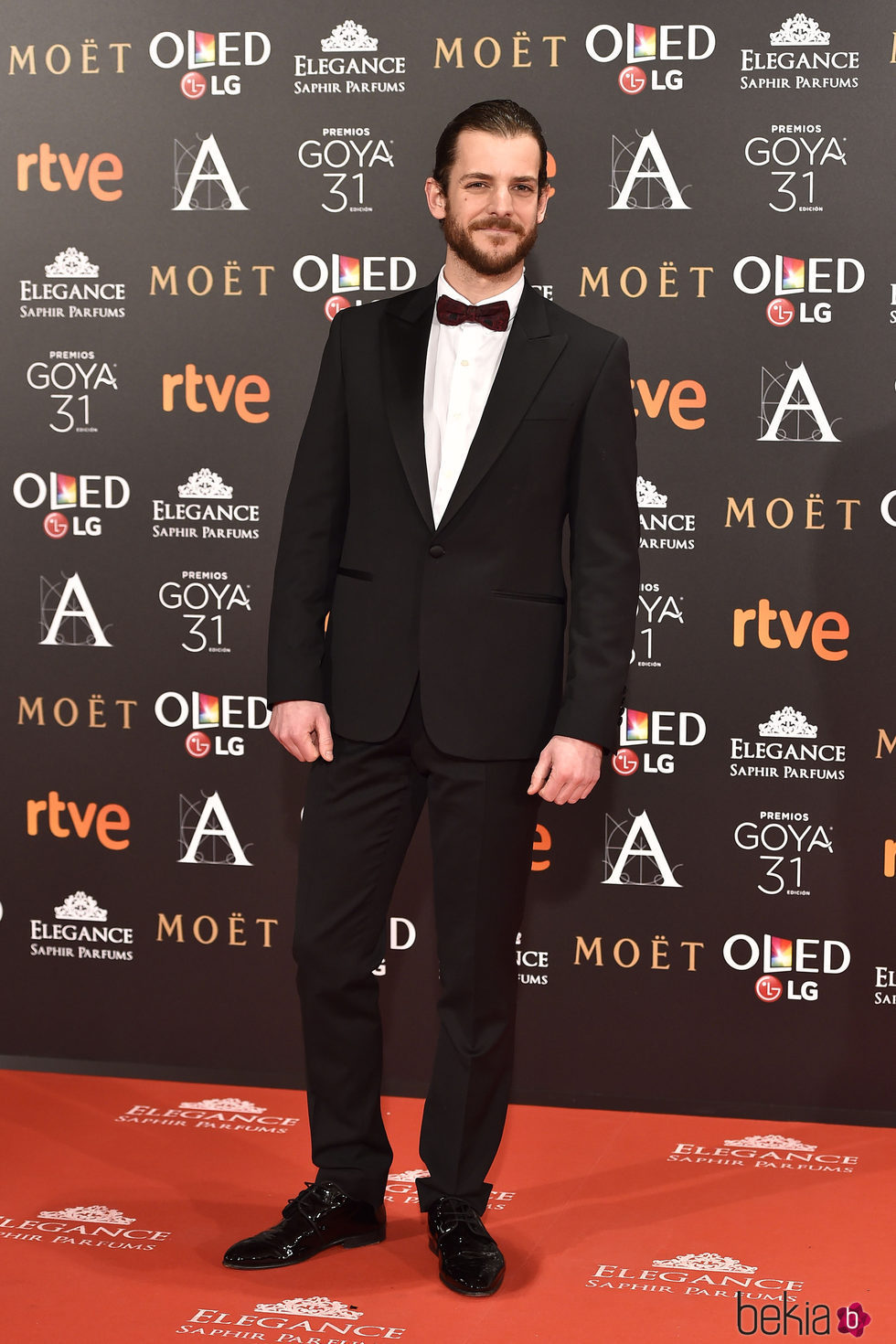 Guillermo Barrientos en la alfombra roja de los Premios Goya 2017