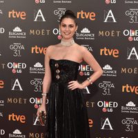 Nerea Camacho en la alfombra roja de los Premios Goya 2017