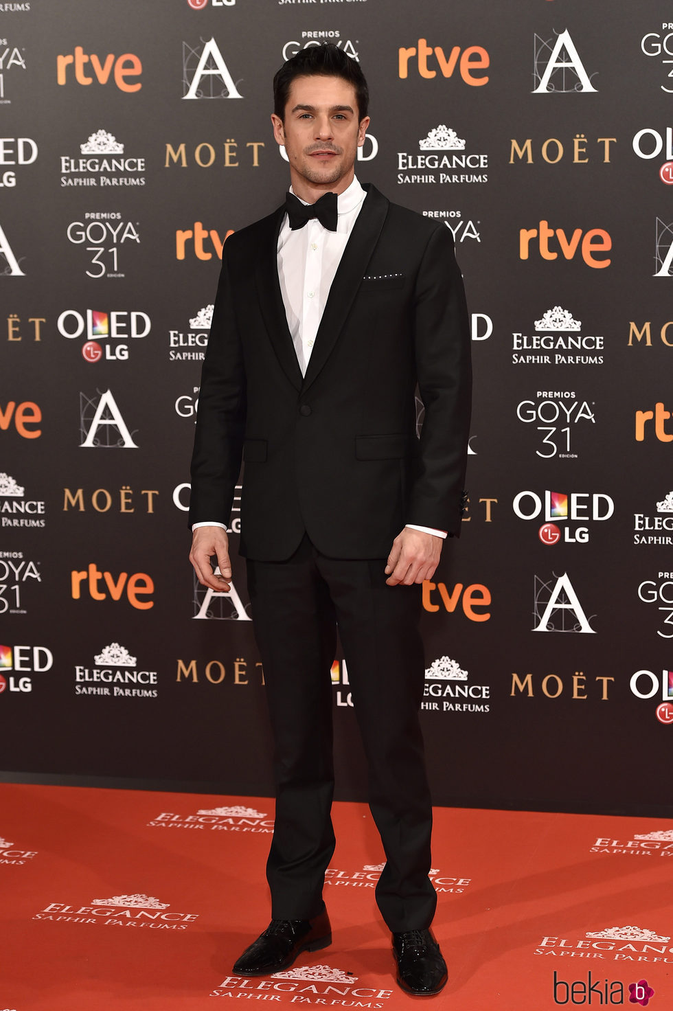 Alejo Sauras en la alfombra roja de los Premios Goya 2017
