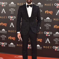 Miguel Ángel Muñoz en la alfombra roja de los Premios Goya 2017