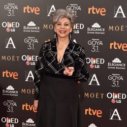 Kiti Manver en la alfombra roja de los Premios Goya 2017